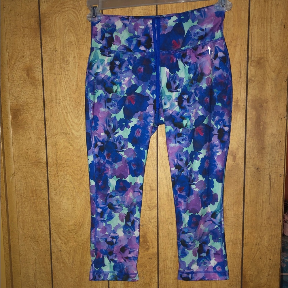 Danskin Now purple and blue tights